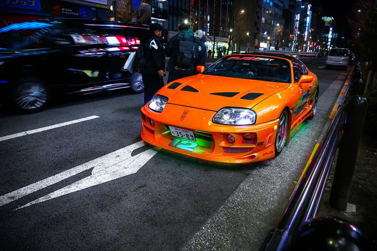 Toyota Supra A80 JDM sports car