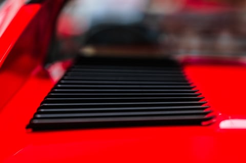 Ferrari louvered rear engine cover